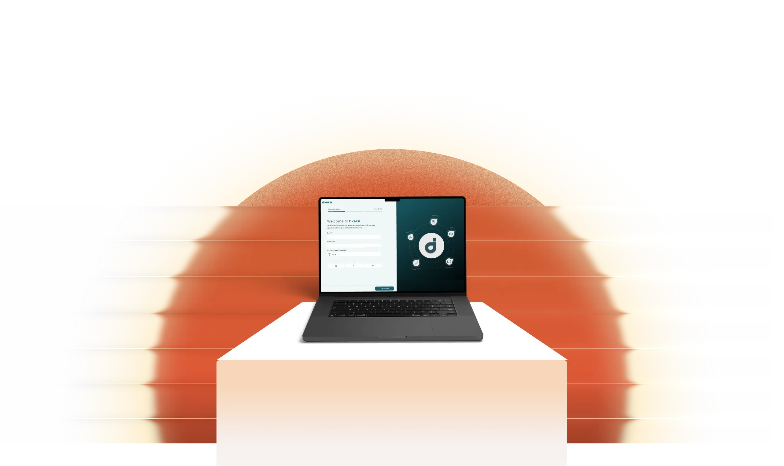DVERSI running on a laptop
