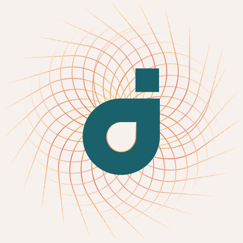 Dversi logo surrounded by a radiating circular pattern